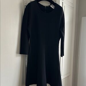 BCBGMaxAzria Classic Black Long Sleeve Dress in jersey knit